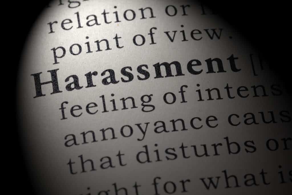 Harassment dictionary definition. 
